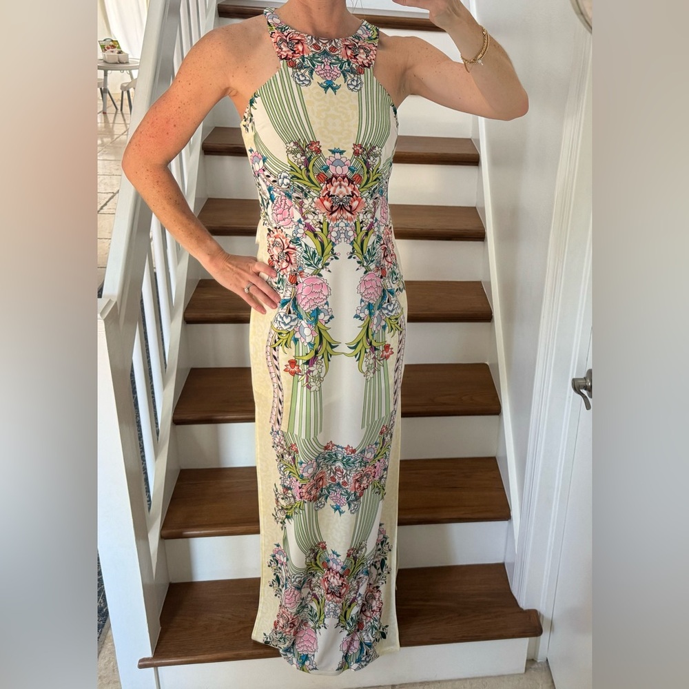 Ark & Co- Floral cut out maxi dress